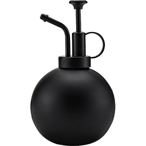 500ml stainless steel watering can  Dual-purpose watering can made of gold-plated 304 stainless steel  Black watering can for home use, essential for watering the garden--DTEKGAZ