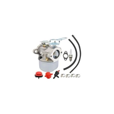 Carburador de repuesto para sopladores de nieve Tecumseh de 5 HP y 4 HP (números de pieza 640084B y 640084A). Optimiza la mezcla aire-combustible. Fácil instalación.