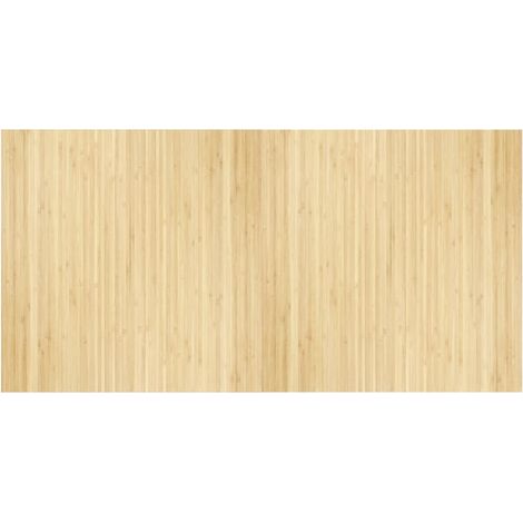 Tapis de sol，Tapis rectangulaire naturel clair 100x200 cm bambou CFW927338 (1/5)