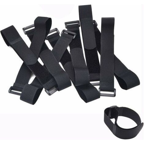 Set of 10pcs Cable Ties, Adjustable Scratch Straps with Plastic Buckle (300 mm x 20mm) (1/4)