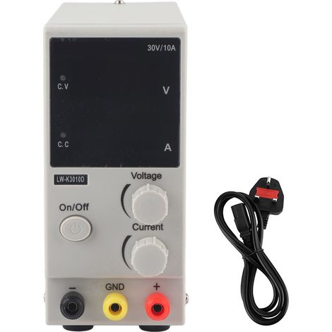 Alimentation régulée à découpage haute précision LW-K3010D 30V 10A 230V avec prise UK (1/5)