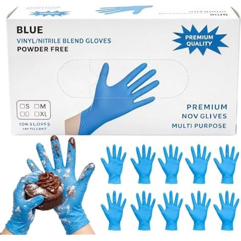 Générique 100 Pièces En Nitrile Doux Sûr Confortable Gants de Travail pour (1/5)
