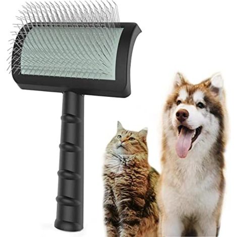 Cepillo de Alambre 25mm: Penetración Profunda - Elimina Pelusa y Nudos Para Perros y Gatos de Pelo Grueso y Largo