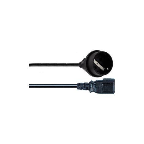 Cavo alimentazione spina iec c14 e presa schuko 40cm