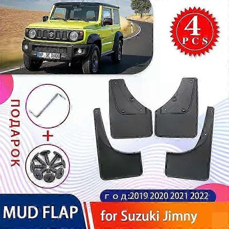 Bavettes de protection de haute qualité (lot de 4) pour Suzuki Jimny JB74 2020 et JB64 Sierra 2019-2022. Accessoires auto. (1/2)