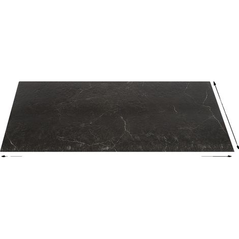 Carreaux de sol, auto-adhésifs, étanches, 24pcs noir (1/2)
