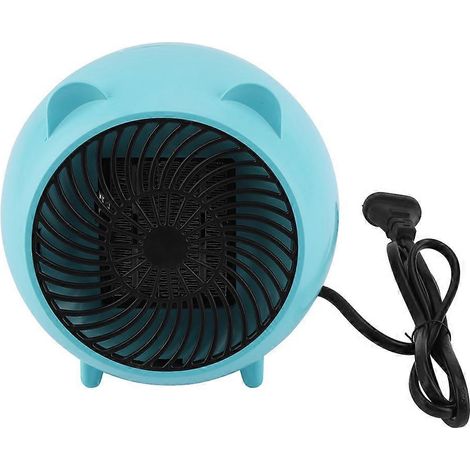 Mini climatiseur/chauffage électrique domestique en céramique PTC avec ventilateur intégré (prise bleue UE 110-250 V) (1/4)