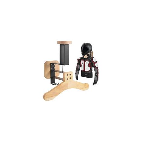 Support Casque Moto, Porte Casque Moto Mural pour Accrocher Le Casque et la Veste de Moto au Mur, Support Mural pour Gilet Tactique (1/5)