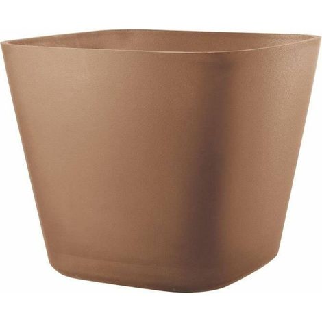Deroma Origin Blumenkübel quadratisch 12 L terrakotta