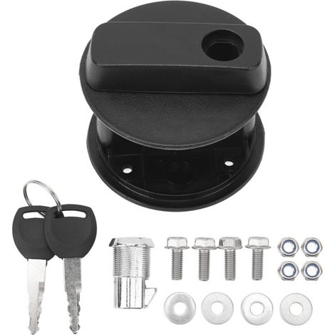 Verrou de support de réservoir de carburant, noir, conteneur de gaz auxiliaire, essence, support de montage, serrure pour moto 6L, véhicule tout-terrain (1/5)