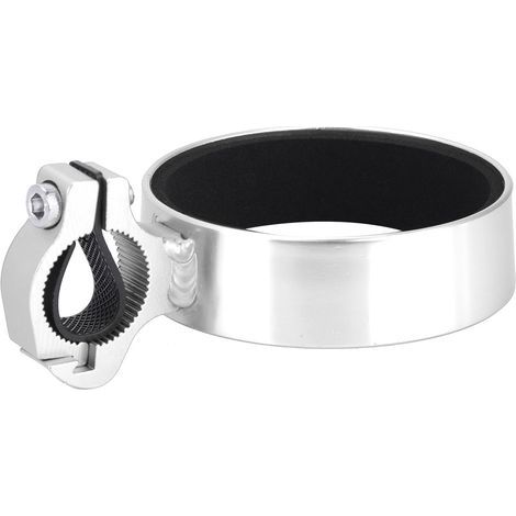 Porte-bouteille de vélo en alliage d'aluminium, porte-gobelet pour thé ou café, accessoire de cyclisme argenté (1/5)