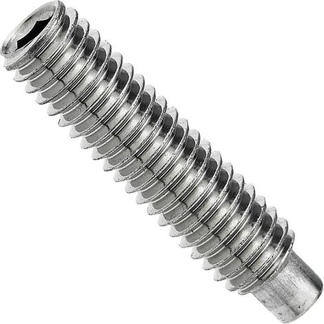 Vis sans tête à six pans creux et tenon 45H selon DIN EN ISO 4028 M 6 x 20 conditionnement : 100