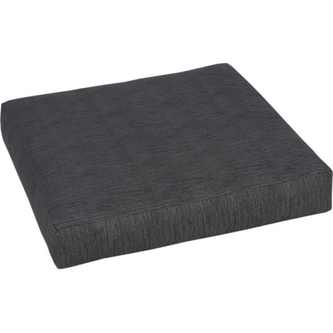 GO-DE Lounge-Ersatzkissen – Sitzkissen, Sitzauflage – Maße: 60 x 55-60 x 12 cm – Farbe Anthrazit (1/3)
