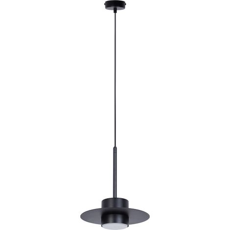 Lampada a sospensione minimal nera tonda 20cm GX53 Sigma (1/5)