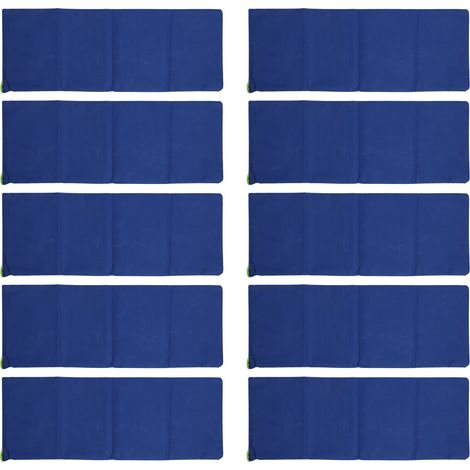 Sacs de sable contre les inondations, 10 pièces, sac de prévention en Polyester 600D, barrière réutilisable pour porte de maison, fenêtre de Garage, sous-sol bleu foncé