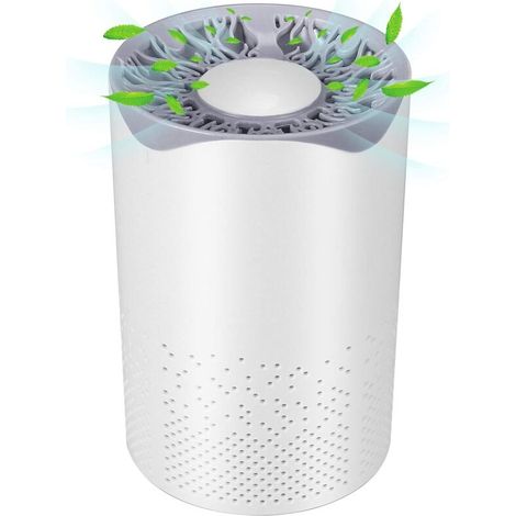 Purificateur d'air avec filtre HEPA Purificateur d'air silencieux portable 35dB avec câble USB Purificateur d'air 1M Purificateur d'air pour les voyages en voiture au bureau à domicile