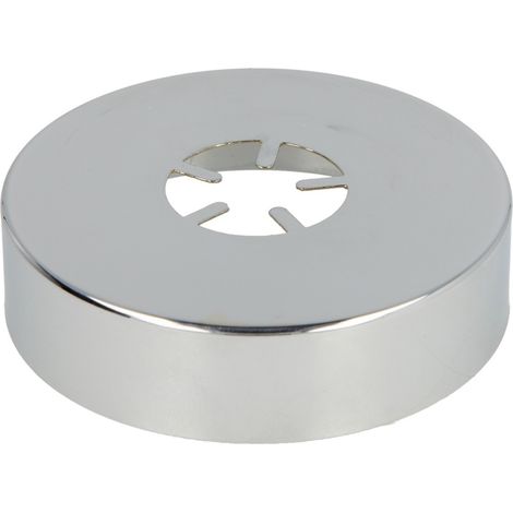Rosace coulissante design, laiton chromé 80 mm x 3/4 x 20 mm