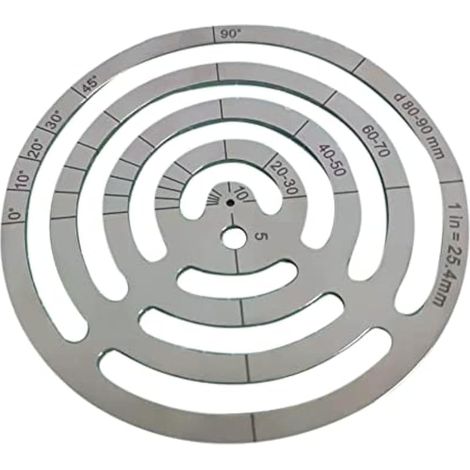 Outil pour le cuir, coins, règle métallique, cercles concentriques, pochoir rond, emporte-pièce d'angle pour cuir (1/5)