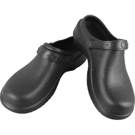Chaussures de travail homme/femme antidérapantes, couleur unie, mode et loisirs, noires, taille 37 (1/5)