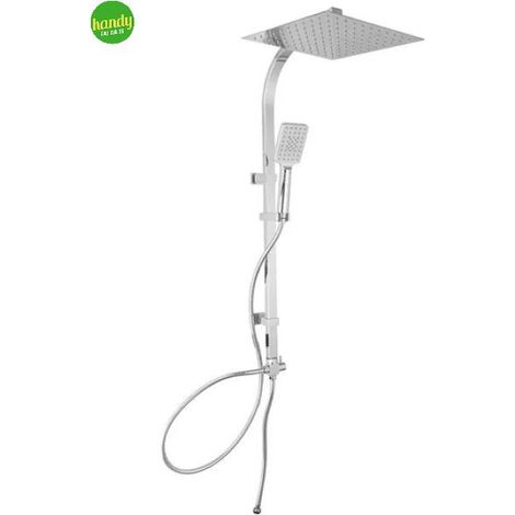 Colonna doccia Top con soffione e doccetta, 3 getti, acciaio cromato AMBRA WATER (1/3)