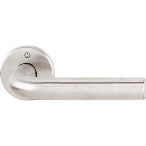 Béquille double sur rosace en inox - BONN clé I - HOPPE (1/3)