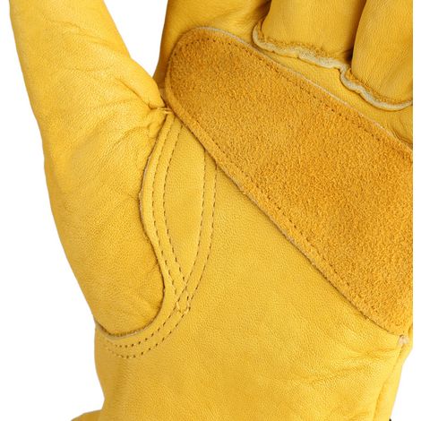 paire de gants en cuir pour le travail, protection et jardinage (taille L). (1/5)