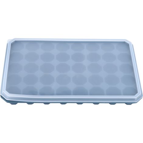 Eiswürfelform aus Silikon mit 40 Fächern und abnehmbarem Deckel – Küchenaccessoire in Schwarz und Grün