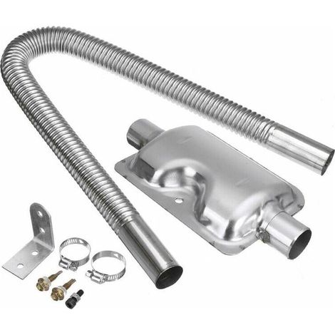 Chauffage Diesel Air Parking 600Mm Tuyau D'Echappement 24Mm Silencieux Silencieux Set Kit (1/4)