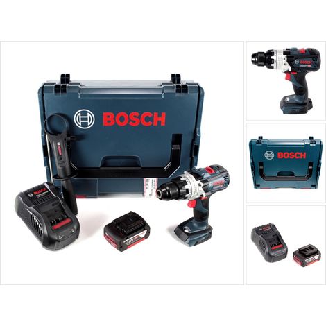 Bosch GSB 18V-85 C Trapano avvitatore con percussione a batteria 18V / 85Nm in valigetta L-Boxx + 1x Batteria 5,0Ah + Caricabatterie GAL 1880 CV