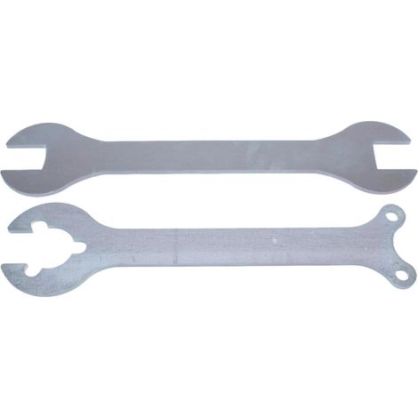 Clé Démontage Ventilateur Viscoux - Lot de 2 - Acier Galvanisé - Pour Moteurs V8 et Td5 - Atelier Auto - 25 cm (1/5)