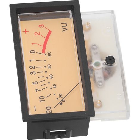 VU-mètre pour amplificateur à tubes 12V plat, haute précision 40mA, résistance interne élevée pour décharge de puissance.