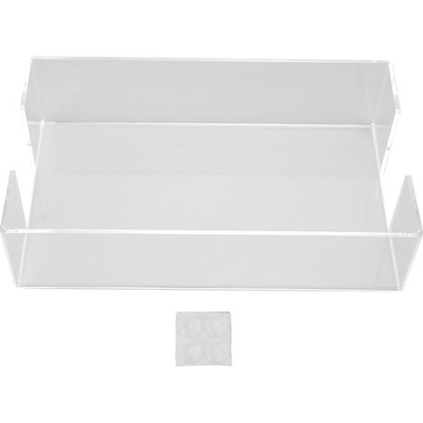 Porte-serviettes en acrylique transparent, grand format 24x14x6cm, rangement moderne pour cuisine ou fête, distributeur de serviettes grande capacité. (1/5)