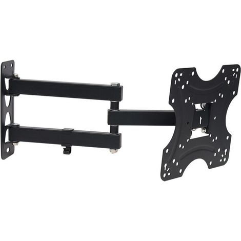NoirSupport Murale TV Orientable Inclinable Universel 17 42" Fixation Mural Télévision LED/LCD/Incurvée (1/5)
