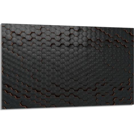 Glasschutzplatte für Herd 80x52 Schwarz (1/5)