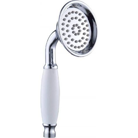 Pommeau de douche rétro - Design classique et traditionnel - Élégant et performant - Style vintage antique pour salle de bain rétro - 1 pièce - Argent