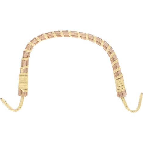 Ersatz-Wasserkochergriff, gewebter Teekannengriff, Teekannengriff aus Holz, hitzebeständiger Teekannengriff-17x10cm-Light Yellow (1/3)
