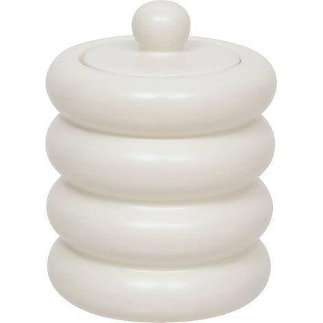 Deko-Dose Mike Keramik weiß 14,711,2cm - Atmosphera créateur d'intérieur (1/5)