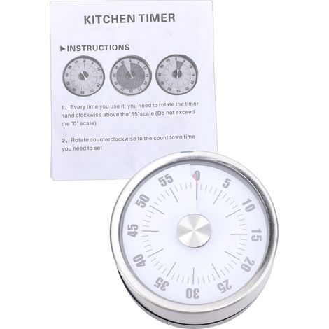 Timer da cucina magnetico e meccanico, con allarme sonoro promemoria per cucinare e preparare dolci. (1/5)