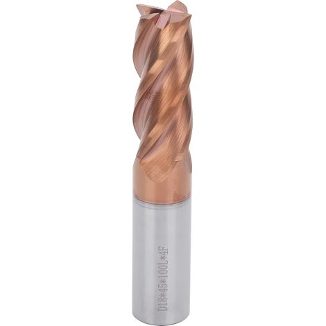 Fraise CNC en carbure de tungstène, fraise à défoncer haute dureté, mèche de toupie 18 x 100 x 18 mm pour usinage précis métal et bois. (1/5)