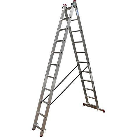 Krause Corda Aluleiter 5,3m 2x11 Multifunktionsleiter Vielzweckleiter Mehrzweck (1/5)