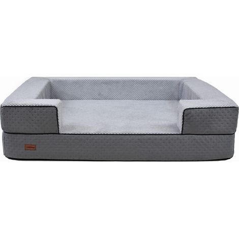 Canapé orthopédique Rex gris M - 70 x 60 x 16 cm (1/5)