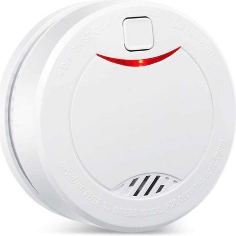 Détecteur de fumée Ulisem, alarme incendie avec capteur photoélectrique, test automatisé, prix Reddot, pour maison/entreprise (1 pack)