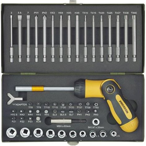 Proxxon Industrial 23104 juego de puntas de atornillar metálicas