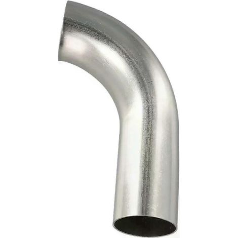 Coude à souder bout à bout à 90° de diamètre extérieur sanitaire 32/38/51 mm, en acier inoxydable 304, pour tuyau d'échappement automobile avec silencieux soudé - JXLGV (1/5)