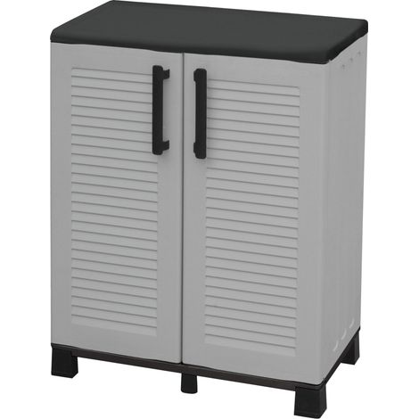 Armoire Basse Polypropylène Rangement Compact Et Résistant à L'humidité - Art Plast