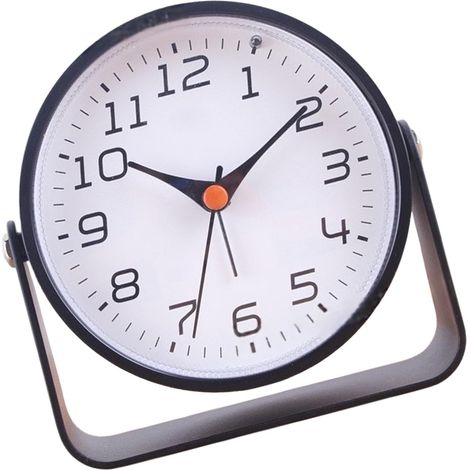 Elegante Kaminuhr aus Metall, geräuschlos, leicht zu reinigen, für Wohnzimmer/Schlafzimmer/Büro