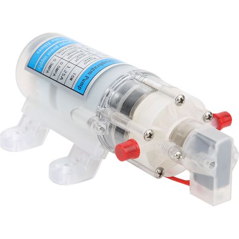 12V 15W Geräuscharme, lebensmittelechte Wasserpumpe, selbstansaugend, Gleichstrom-Mikromembranpumpe (1/5)