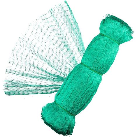 QAZQA Filet Anti-Oiseaux,Filet de Jardin Vert 4x15m, Filet de Protection pour Filet de Plantes, protège Plantes, Fruits,Fleurs et légumes, Trou de 15mm (1/5)