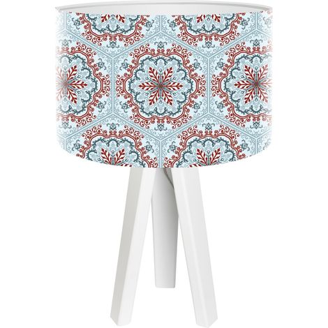 Lampe de chevet ethno foto-055 - Blanc, multicolore (1/3)