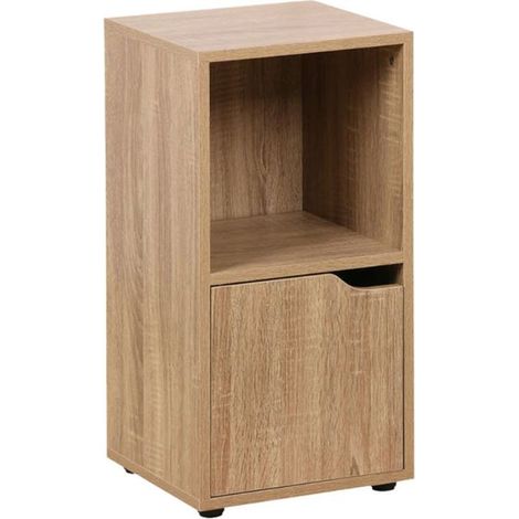 Estanterías - Estantantería Ivar 2 Compartimentos con 1 Puerta - Madera Natural